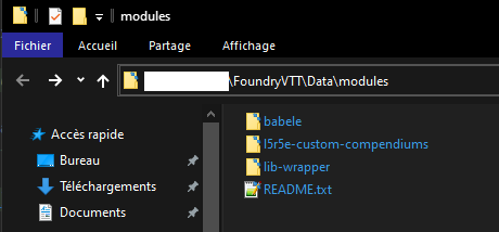 FVTT Modules