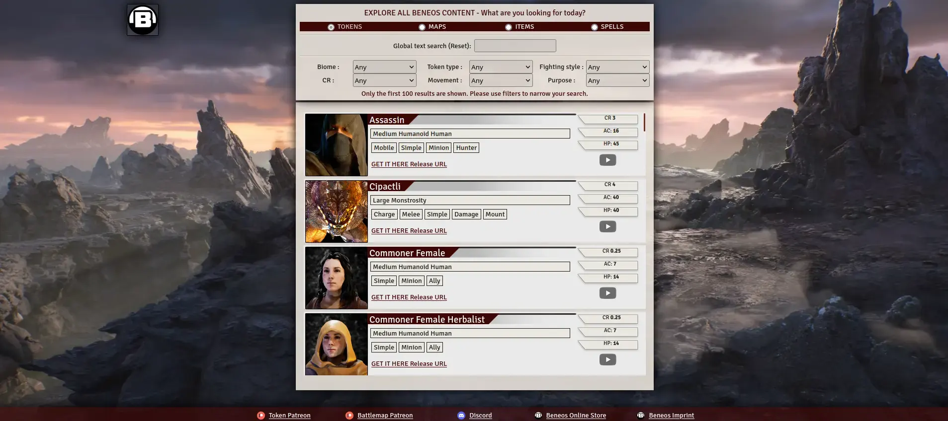 Beneos Search Engine