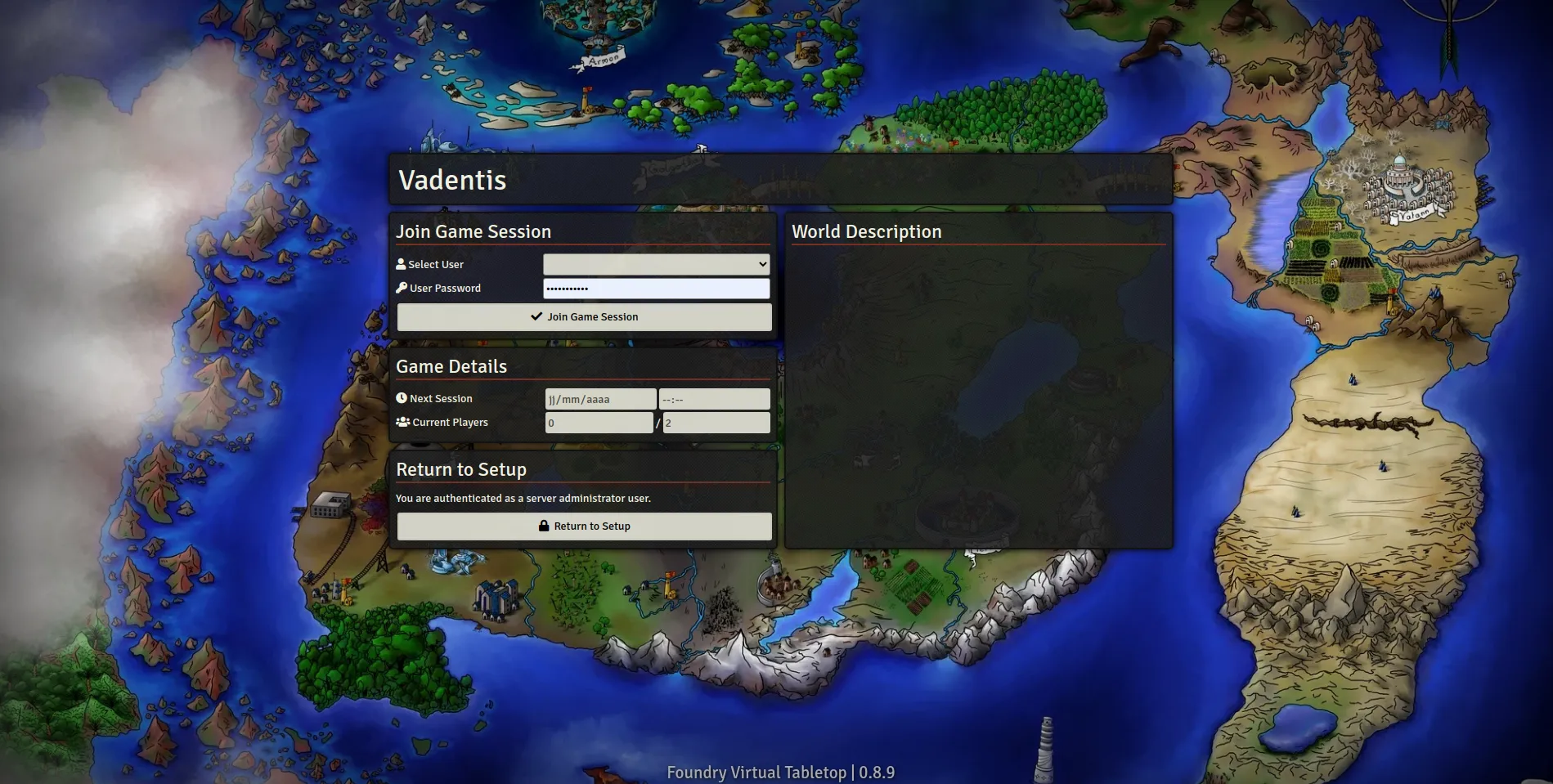 Vandentis RPG